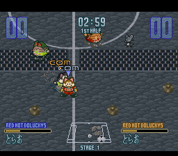 Dolucky no A.League Soccer (Japan) In game screenshot